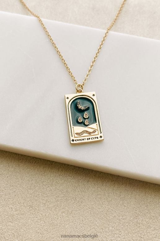 goud ridder van bekers tarotkaart ketting NanaMacs HPTT4097