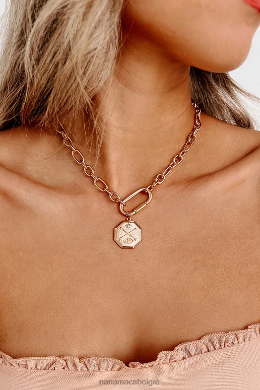 goud verloren in de woestijn choker ketting NanaMacs HPTT4146