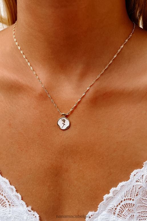 goud/wit rozen plukken rozenbedelketting NanaMacs HPTT4136