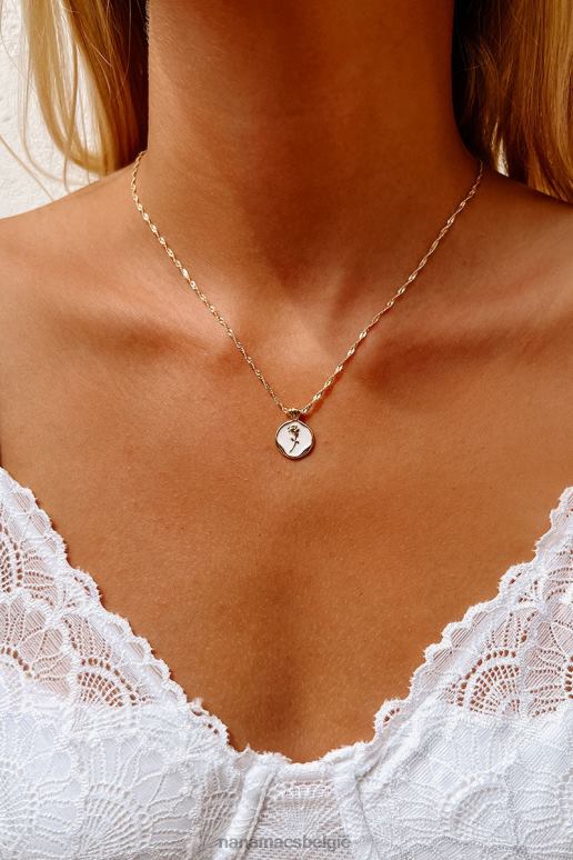 goud/wit rozen plukken rozenbedelketting NanaMacs HPTT4136