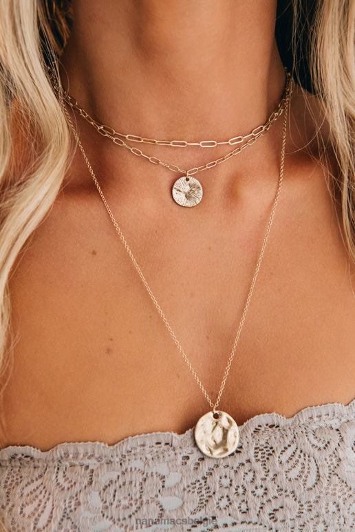 goud zelfzorg gelaagde ketting NanaMacs HPTT4218