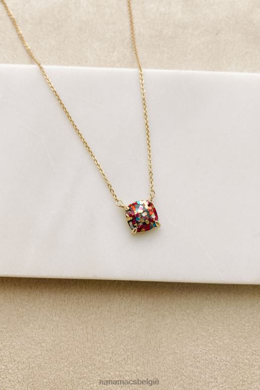 multi reden om confetti choker ketting te vieren NanaMacs HPTT4118