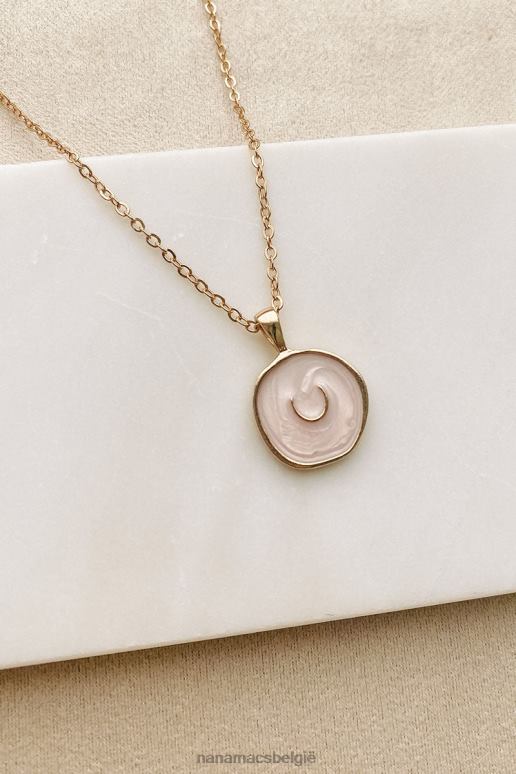 roze/goud reis van acceptatie hoefijzer charme ketting NanaMacs HPTT4121