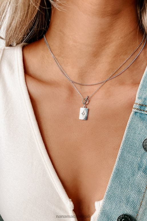 zilver be good sierlijke gelaagde ketting NanaMacs HPTT4193