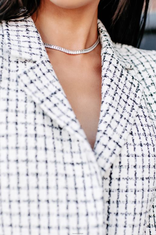 zilver goed uitziende choker ketting NanaMacs HPTT4147