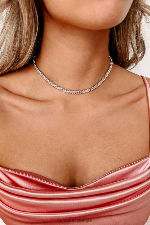 zilver goed uitziende choker ketting NanaMacs HPTT4147