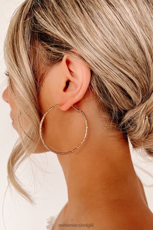 goud conclusies trekken getextureerde oorringen NanaMacs HPTT4281