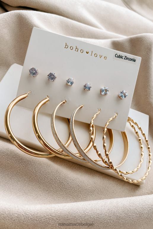 goud keuzes om oorringenpakket te maken NanaMacs HPTT4249