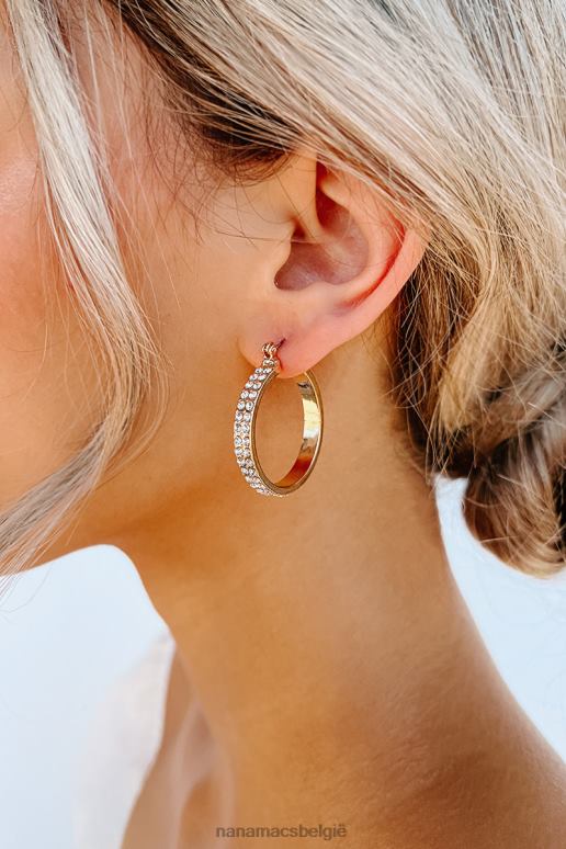 goud level it up strass oorringen NanaMacs HPTT4282