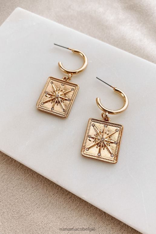 goud middernacht kansen star bengelen oorbellen NanaMacs HPTT4294