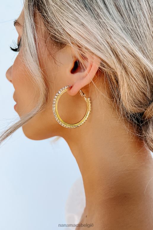 goud niet staren strass oorringen NanaMacs HPTT4262