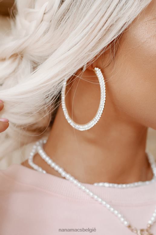 goud sociale soiree strass oorringen NanaMacs HPTT4239