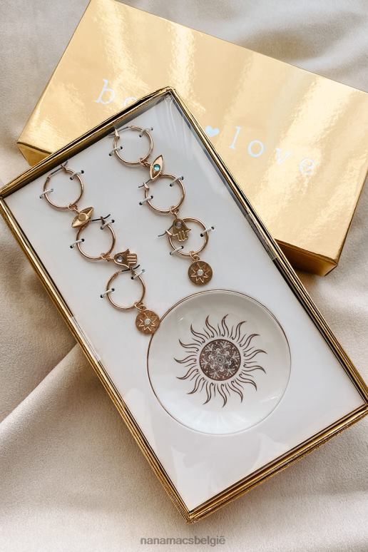 goud sun seeker oorbellen cadeauset NanaMacs HPTT4322
