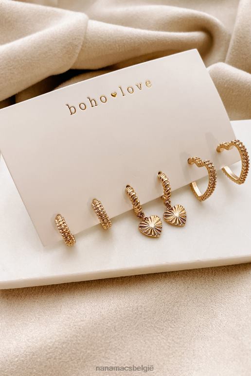 goud van harte eens hoop earring pack NanaMacs HPTT4231