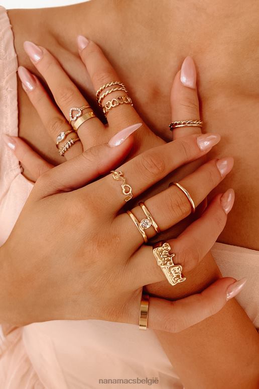 goud life of the party 14-delige ringenset NanaMacs HPTT4434