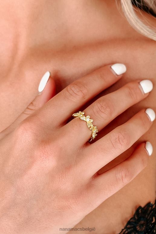goud rond de vlinderring fladderen NanaMacs HPTT4441