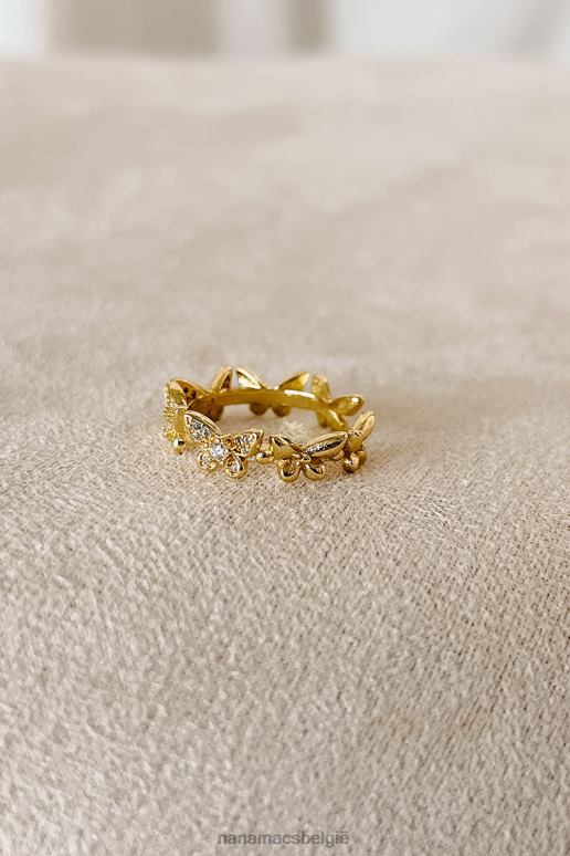 goud rond de vlinderring fladderen NanaMacs HPTT4441