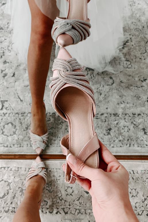beige my main focus satijnen slingback hakken met strass details NanaMacs HPTT3933