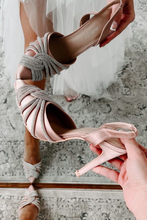 beige my main focus satijnen slingback hakken met strass details NanaMacs HPTT3933