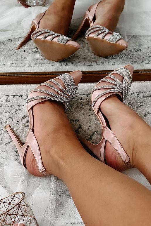 beige my main focus satijnen slingback hakken met strass details NanaMacs HPTT3933