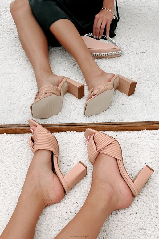 blozen walk the talk geplooide sandaal met hak NanaMacs HPTT3949