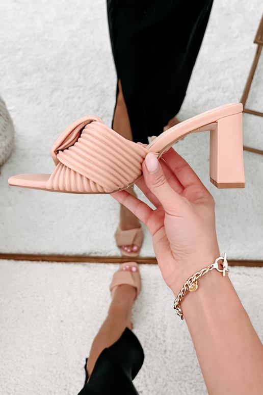 blozen walk the talk geplooide sandaal met hak NanaMacs HPTT3949