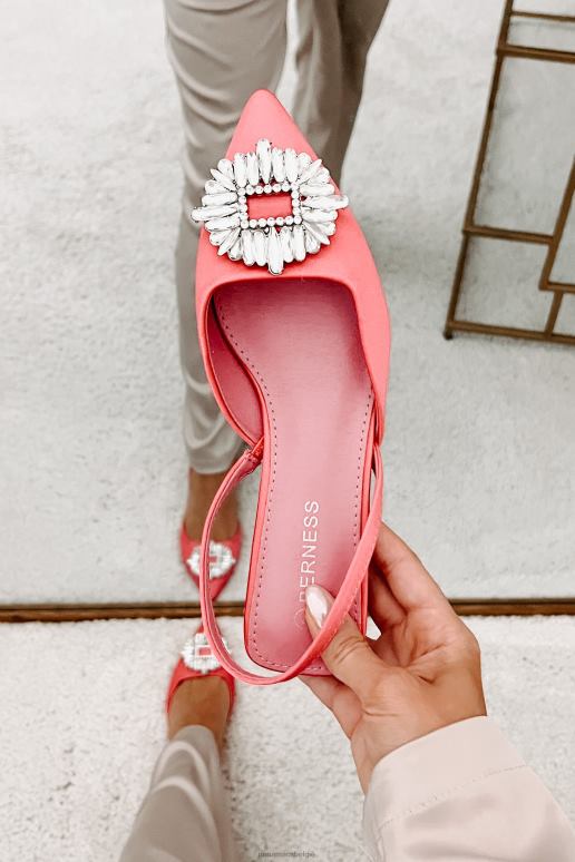 felroze taste of success satijnen slingback kitten heels NanaMacs HPTT3973