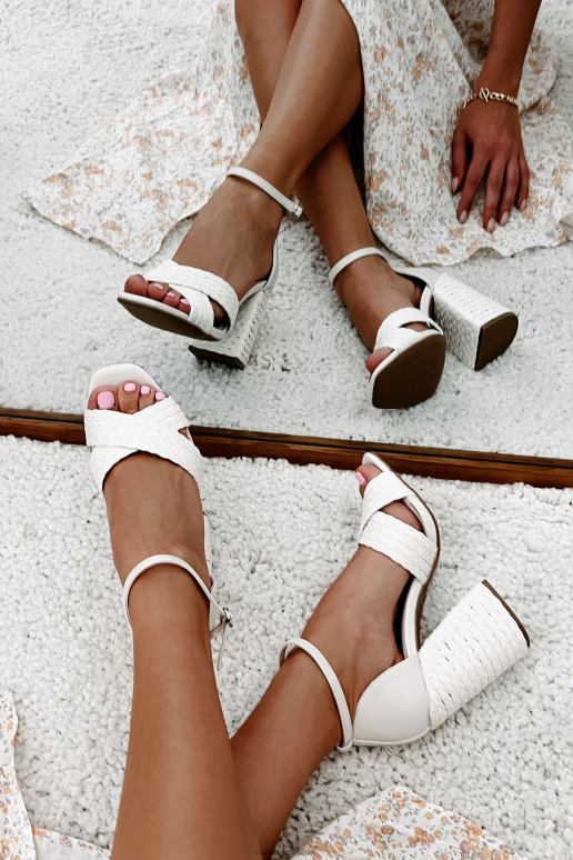 gebroken wit Harbour Hopes gevlochten hakken van raffia NanaMacs HPTT3955