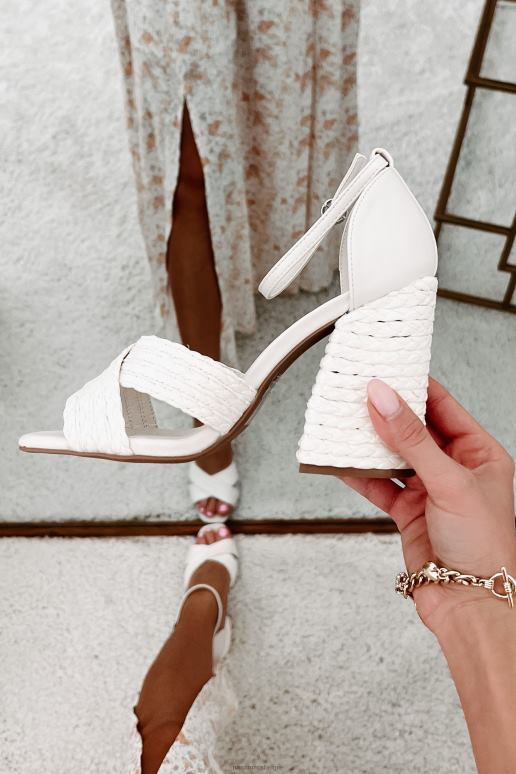 gebroken wit Harbour Hopes gevlochten hakken van raffia NanaMacs HPTT3955