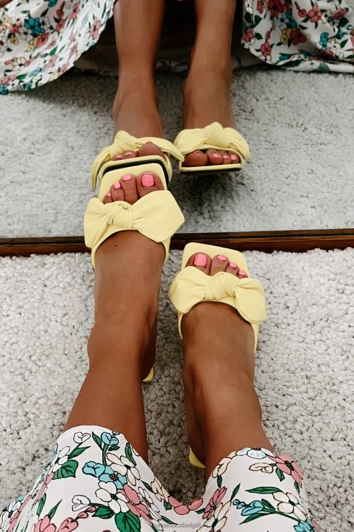 geel mooi in praag geknoopte hakken NanaMacs HPTT3944