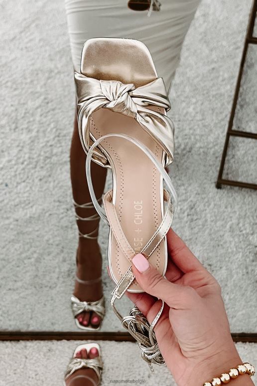 goud forever glamourous geknoopte metallic wikkelhakken NanaMacs HPTT3935