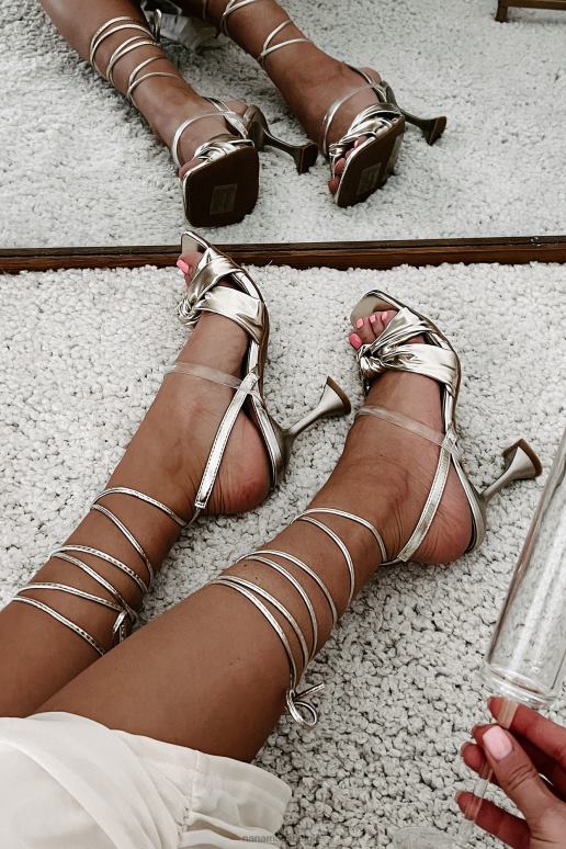 goud forever glamourous geknoopte metallic wikkelhakken NanaMacs HPTT3935