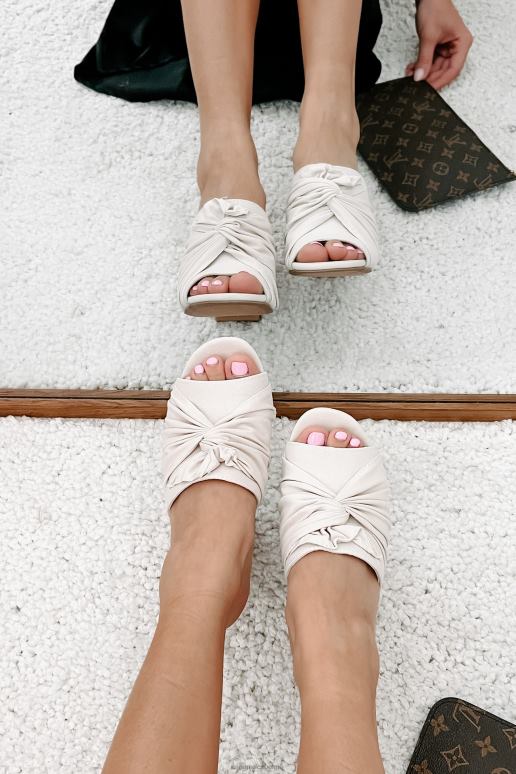 lichte steen alona canvas open teen sandaal met hak NanaMacs HPTT3978