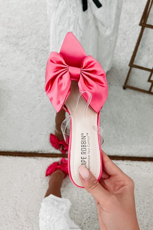 roze marceline strik voor open teen hakken NanaMacs HPTT3982