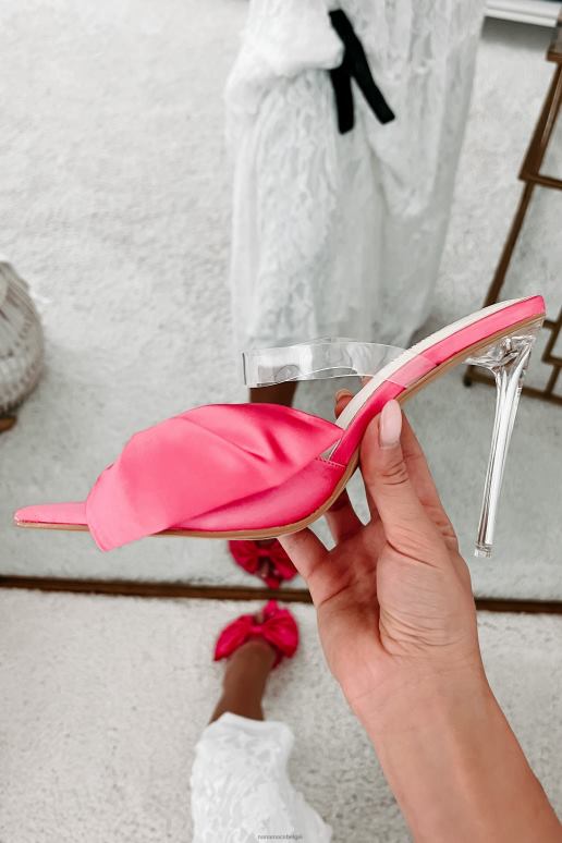 roze marceline strik voor open teen hakken NanaMacs HPTT3982