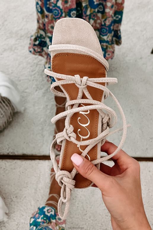 taupe zonder twijfel veterhakken van imitatiesuède NanaMacs HPTT3984