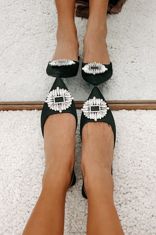 zwart taste of success satijnen slingback kitten heels NanaMacs HPTT3974