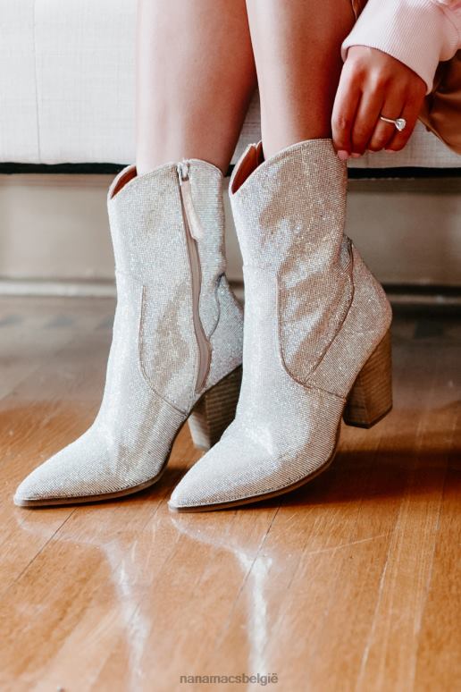 Champagne jaloers nog strass bootie NanaMacs HPTT3856