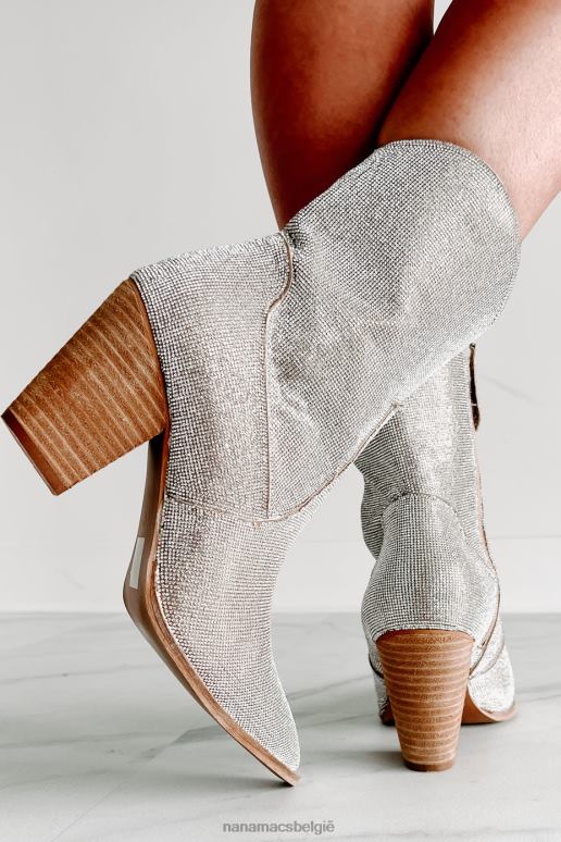 Champagne jaloers nog strass bootie NanaMacs HPTT3856