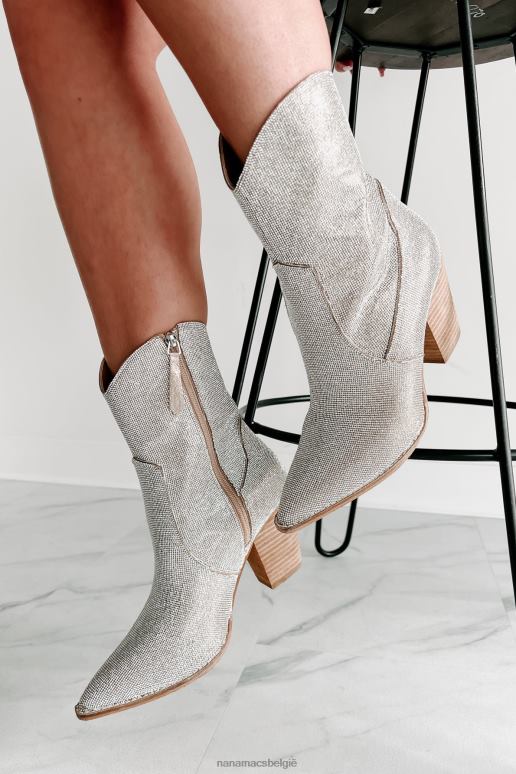 Champagne jaloers nog strass bootie NanaMacs HPTT3856