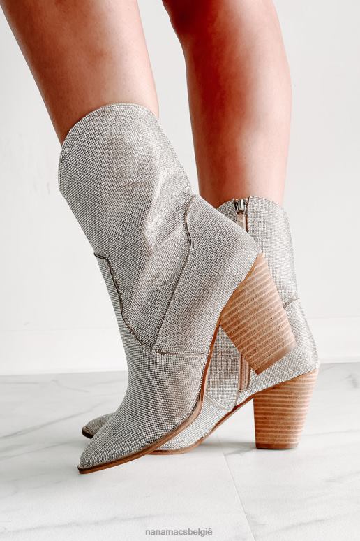 Champagne jaloers nog strass bootie NanaMacs HPTT3856