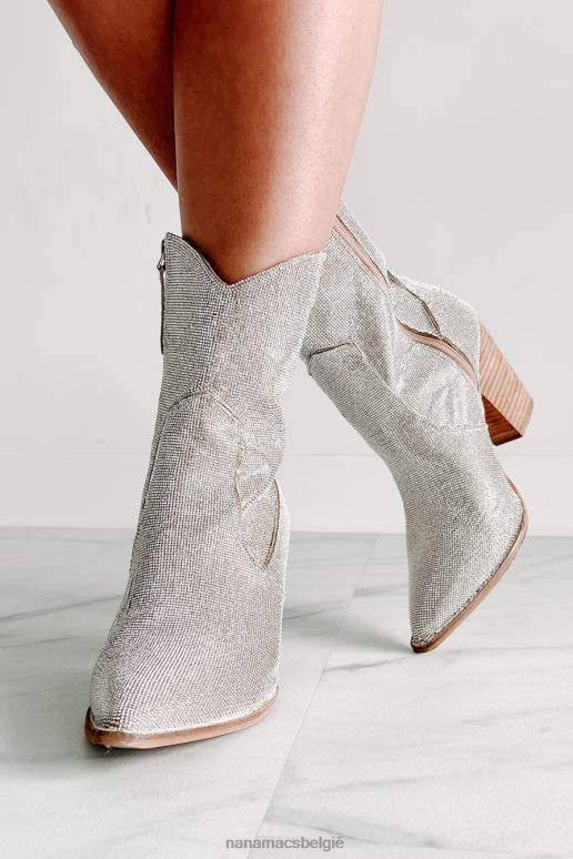 Champagne jaloers nog strass bootie NanaMacs HPTT3856