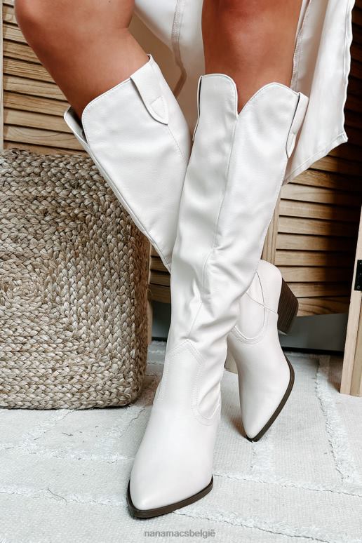 beige ashby kniehoge westernlaarzen NanaMacs HPTT3870