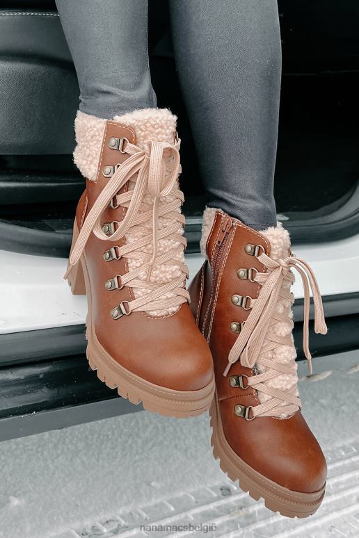 bruin sneeuwzoeker sherpa veterboots NanaMacs HPTT3916