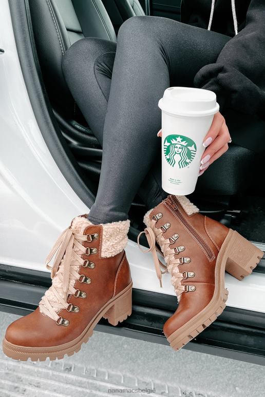 bruin sneeuwzoeker sherpa veterboots NanaMacs HPTT3916