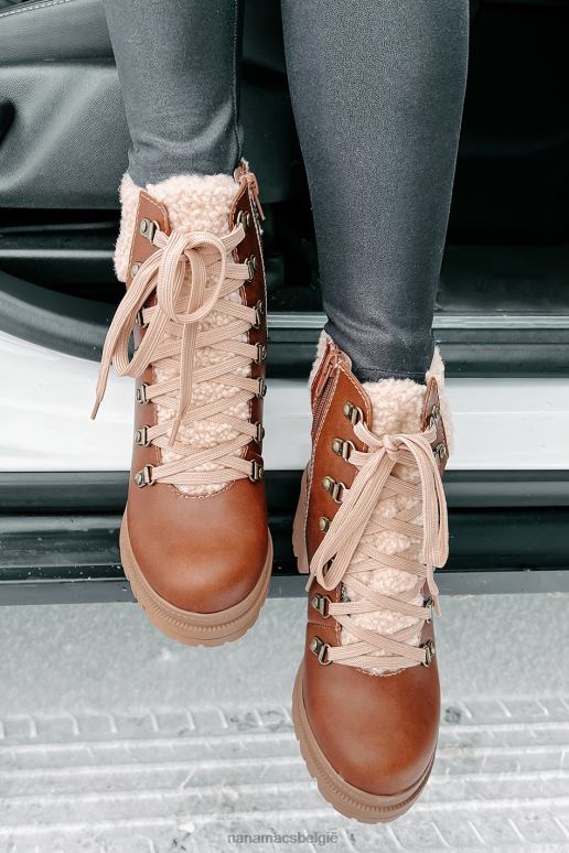 bruin sneeuwzoeker sherpa veterboots NanaMacs HPTT3916