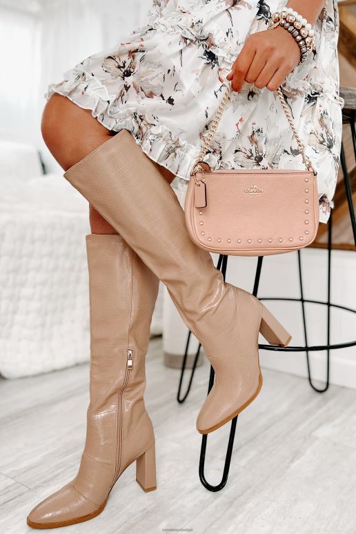 honing krokodil olanda faux croc kniehoge billini laarzen NanaMacs HPTT3878