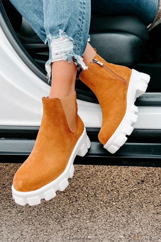 kameel new paths laarsjes van imitatiesuède met dikke zool NanaMacs HPTT3920