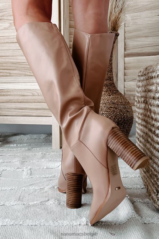 lichte kameel naturel ramara kunstleren billini kniehoge laarzen NanaMacs HPTT3874