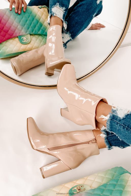 naakt patent show up show off lakleren enkellaarsjes met hak NanaMacs HPTT3903